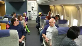 Hot Flight Attendants Indulge in Sultry Orgy During Plane Ride