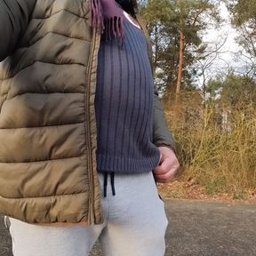 Pissing pants outdoor