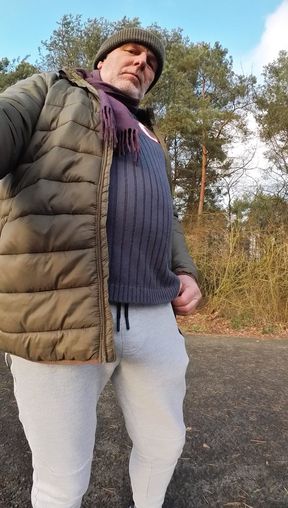 Pissing pants outdoor