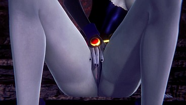Raven fingering that pussy - Titans 3D Porn