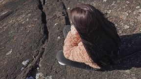 Husband didn't want to accompany his wife to the viewpoint, so I, the tour guide, fucked her hot ass