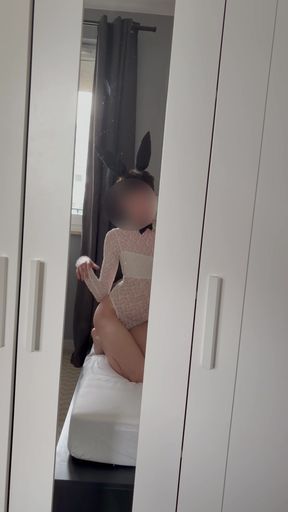 Little bunny is ready to get railed