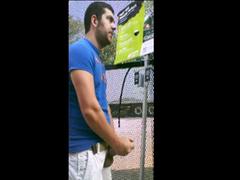 Home Depot Bear Jacks Off in the Garden Center