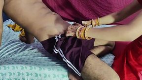 Indian GF rides huge cock and shows off big tits