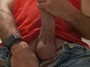 Paja en el baño y corrida explosiva