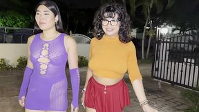 Hot Latina offers kinky blowjobs and more in a charged-up threesome