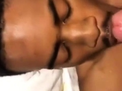 Verbal White Cock Sucked by Tattooed Black Man