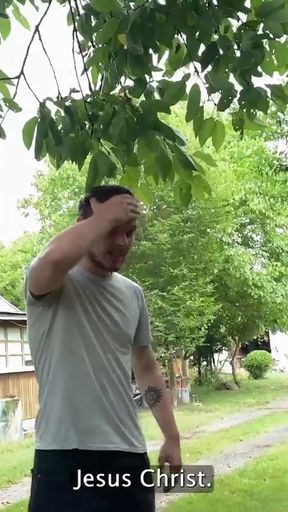 VIP4K. Pretty village girl was carrying some plums to her grandma and showed pussy to a stranger   Clip 3