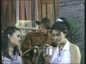 Threesome at the saloon