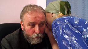 Nice threesome with older couple