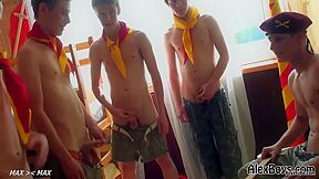 Five Lad Scouts Have A Joy Themselves