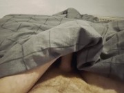Quick one before bed - nice big cumshot hits the camera