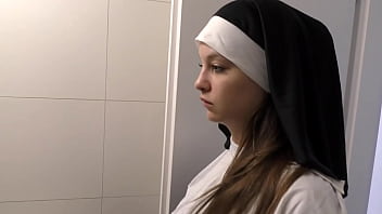 Innocent nun Angelina Brill gets BBC and a creampie