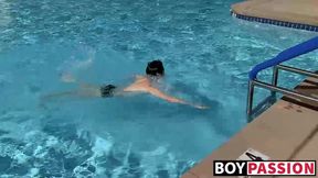 Skinny dude puts a toy in his hungry love hole and he moans