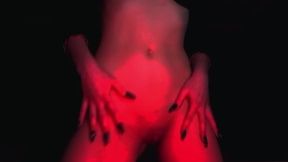 Busty bitch masturbates on Skype