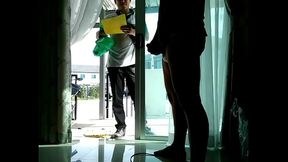 delivery man caught me jerking 外送員