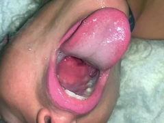Blonde amateur facial