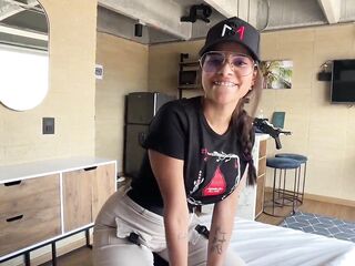 1st Amateur Casting with Colombian Breasty Large Ass mother I'd like to fuck Latin chick