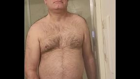 Nude Martin Lavall&eacute_e masturbates, ejaculates and tastes his own semen with a cherry gode