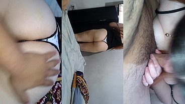 Chica otaku es follada mientras nos dejan solos en casa