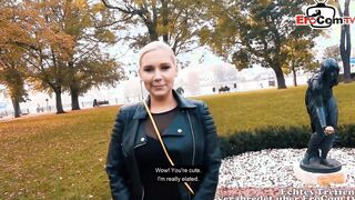 Risky Outdoor Sex Date with german blonde 18 hoe