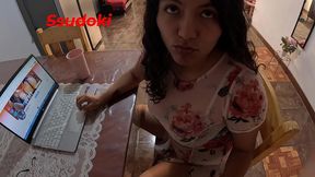 mi mejor amiga no fue a nuestra cita y decidio darme el premio mayor antes de la cita, terminamos follando riquisimo