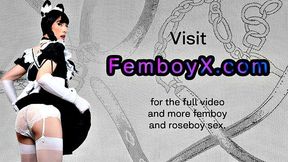 Lace trap femboy tickled and analyzed