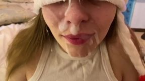 Amateur teens get their holes stuffed and faces coated in a massive cum compilation