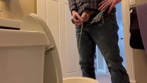 Watch my Ginger Cock as I Piss