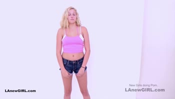 Fake Agent Seduces Sexy Blonde Teen (18+) for POV Audition