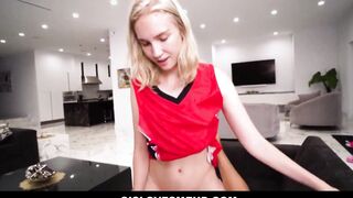 Goddess Little Blonde Teens Stepsister Riding Her Stepbrothers Long Penis point of view - Claire Roos