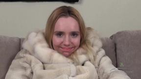 ”Stunning Daniella strips & dildo fucks her twat”