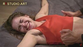 Leya - Student Cutie Trapped in a Basement - Day Two - Upper Body Tickling (FULL HD MP4)