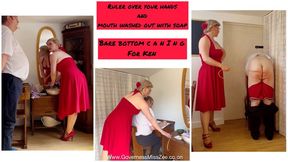 RULER OVER YOUR HANDs, MOUTH WASHED OUT WITH SOAP BARE BOTTOM CANING for KEN
