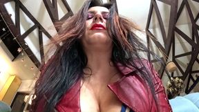 Spitting on the Camera. Lens Licking, Smoking and Wet Pussy Masturbation