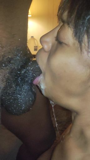 Super Sloppy Pink Lips on My Dick