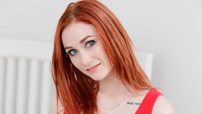 Aesthetic redhead chick Scarlet Skies screwed in the missionary pose