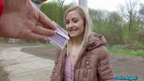 Student Actress Screwed Outside 1 - Public Agent