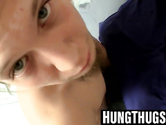 White thug Max strokes until his dick squirts hot cum