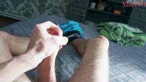 A Young Guy with a Nice and Big Dick Enjoys Jerking off and Cums