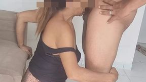 Exciting throating cumshot &mdash;  crank up the sound