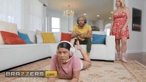 Busty MILF Rachael Cavalli Loves Riding Her Stepdaughter Maya Farrell's Boyfriend's Dick