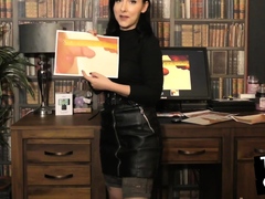 Gorgeous babe reacting to tiny dicks