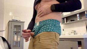 Sagging and jerking off in my boxers