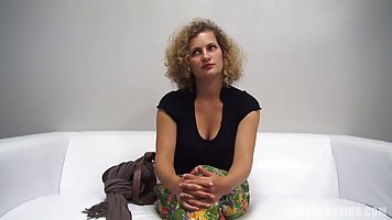Mature blonde woman with big, natural tits, Adela is getting fucked hard, in many positions