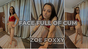 Zoe Foxxy In Skinny Brunette Quick Fuck With Face Full Of Cum