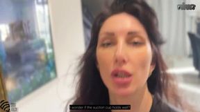 Hot Milf Enjoys Double Pleasure with a Mouthful of Cum