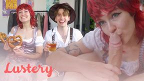 Cute Amateurs German Style for Oktoberfest - Lustful