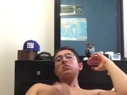 Orgasmo arruinado. Hace tiempo frotando mi verga pensando en el gran trasero de Abella Danger.