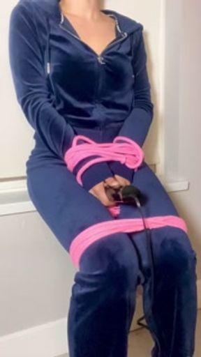 Anon Girl Juicy Couture Velour Tracksuit Self Rope Bondage Squirt